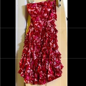 EUC White House Black Market Strapless dress size 10